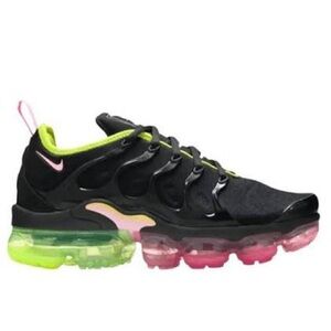 NIKE Air VaporMax Plus ‘Black/Pink Rise-Cyber’-Women’s size 7